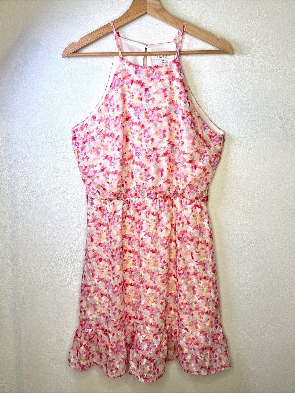 She & Sky Watercolor Floral Sleeveless Dress Size Medium